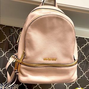 Michael Kors pale pink backpack
